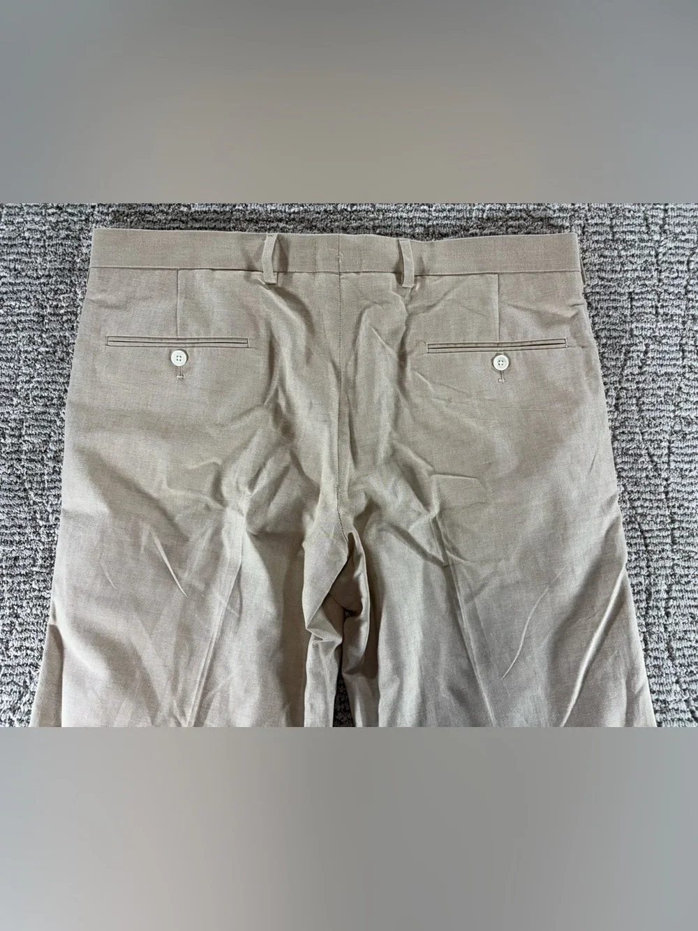 NWT J.Crew Men's 34/32 Khaki‎ Ludlow Slim-Fit Portuguese Cotton Oxford Suit Pant